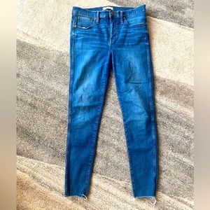 Madewell 9” High rise skinny jeans